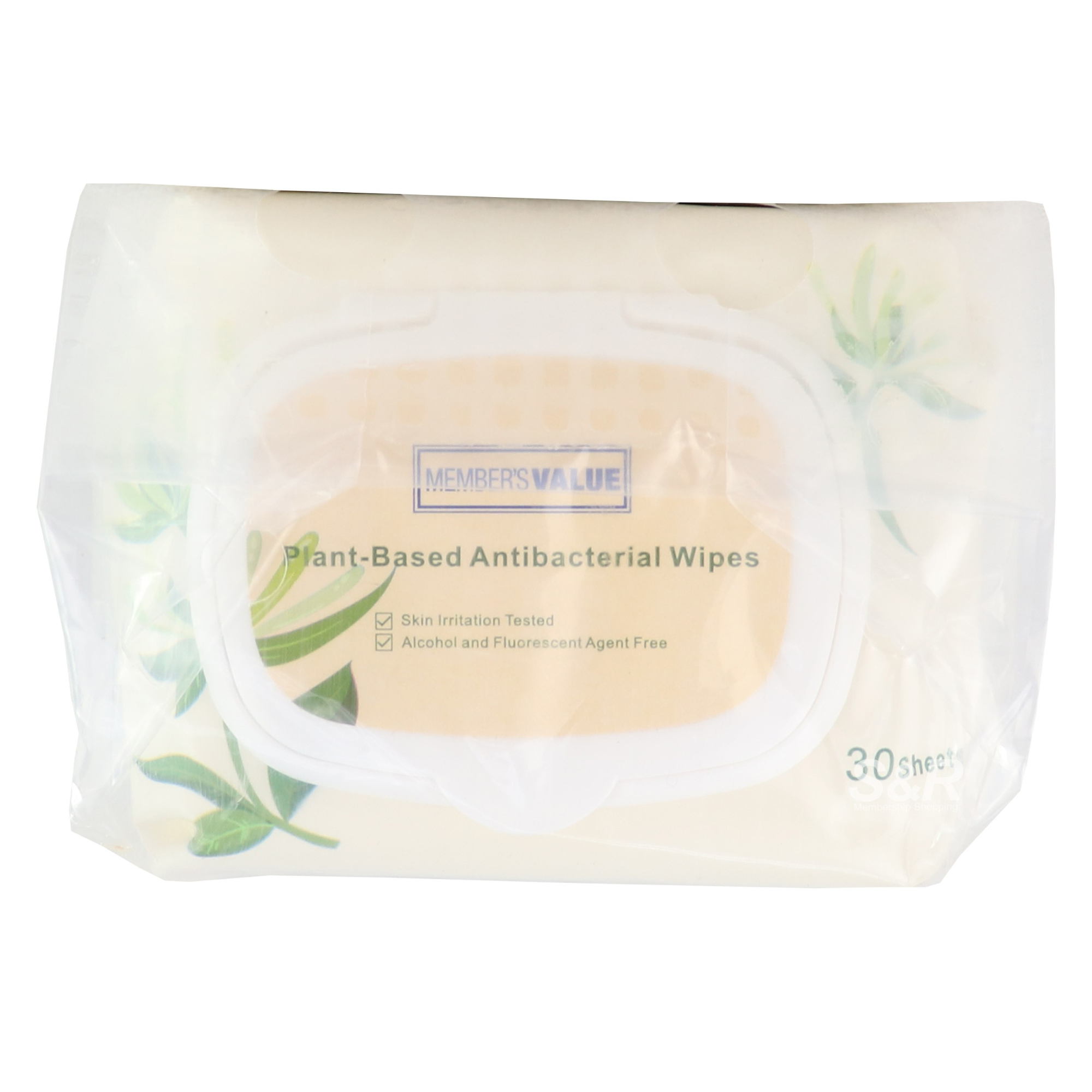 Member's Value Plant-Based Antibacterial Wipes (30 sheets x 3pcs)